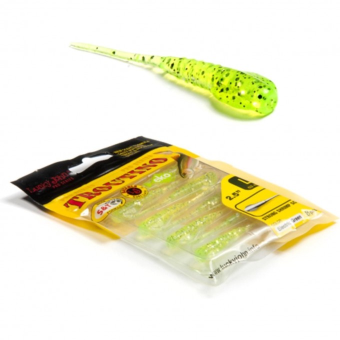 Твистеры съедобные LUCKY JOHN PRO SERIES TROUTINO, 2.5 in (63 мм), цвет 071, 8шт 140126-071