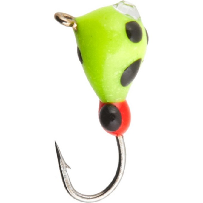 Мормышка вольфрамовая LUCKY JOHN КАПЛЯ с петелькой крашеная с камнем 40мм, цвет 219 LJ32040-219