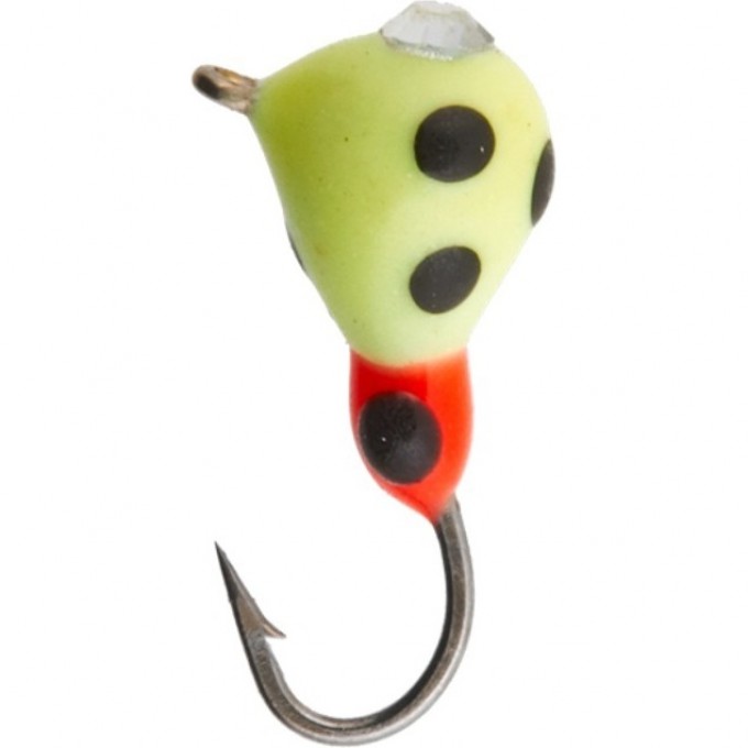 Мормышка вольфрамовая LUCKY JOHN КАПЛЯ с петелькой крашеная с камнем 40мм, цвет 229 LJ32040-229