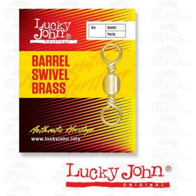 Вертлюги LUCKY JOHN BARREL BRASS 018 10Шт. LJ5003-018