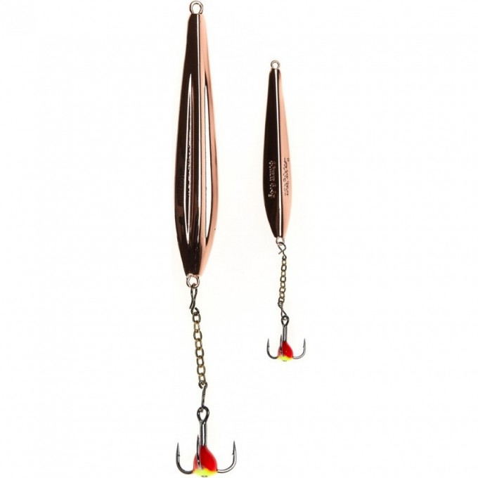 Блесна вертикальная зимняя LUCKY JOHN DIAMOND BLADE с цепочкой и крючком 40мм C Блистер LJFB40-C