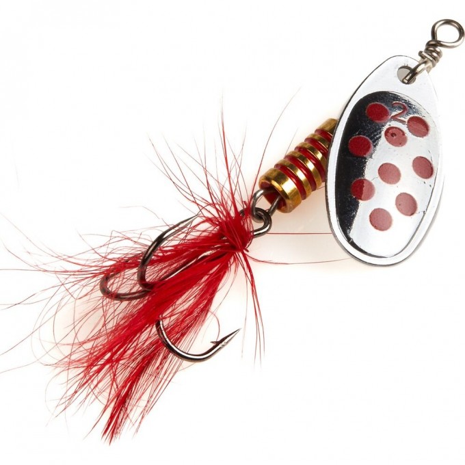 Блесна вращающаяся LUCKY JOHN SPIN-X ROUND №2, 5 г, цвет CR LJSR02-CR