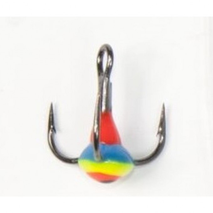 Крючок-тройник для приманок LUCKY JOHN с каплей цветной, №10, цвет gyf LJ99100-14