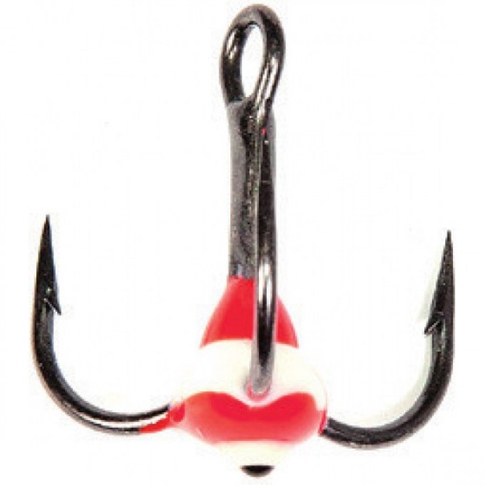 Крючок-тройник для приманок LUCKY JOHN с каплей цветной, №10, цвет rfr LJ99100-13