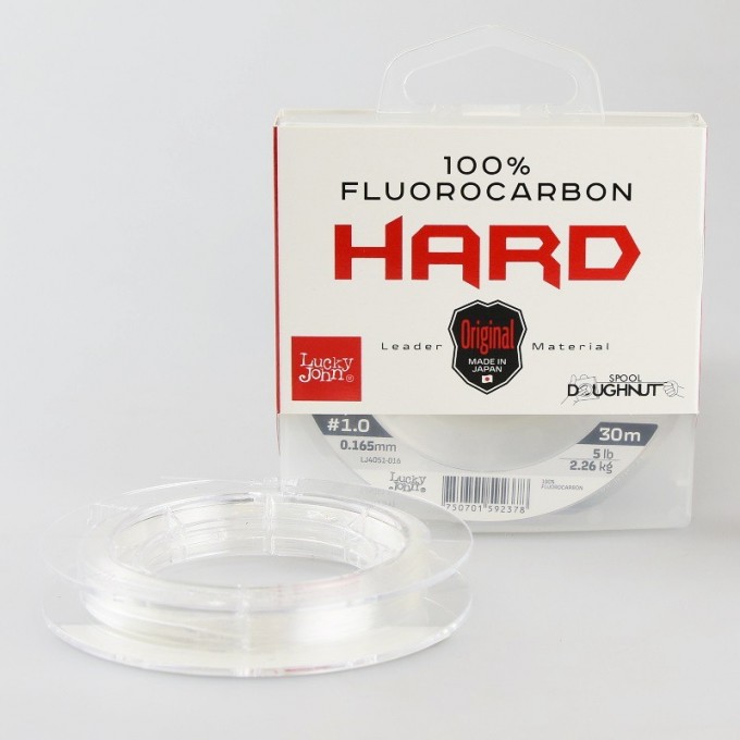 Леска монофильная LUCKY JOHN FLUOROCARBON HARD 30 м – 0,148 мм LJ4051-014