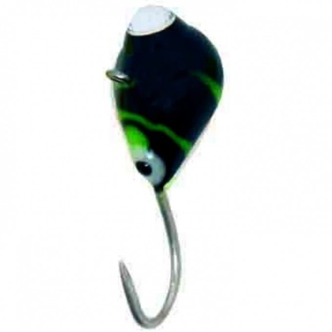 Мормышка вольфрамовая LUCKY JOHN КАПЛЯ с петелькой, глазком и кристаллом Swarovski 30мм, цвет b LJ09030-22