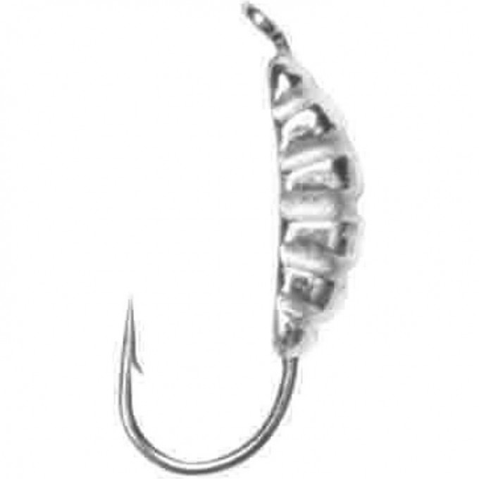 Мормышка вольфрамовая LUCKY JOHN SALMO ЛИЧИНКА с петелькой 40мм, цвет 01 LJ16040-01