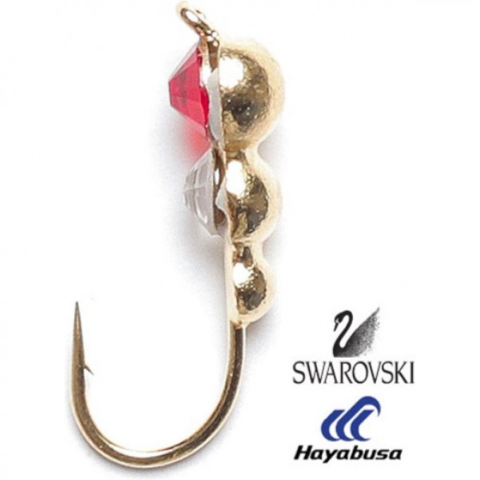 Мормышка вольфрамовая LUCKY JOHN SALMO МУРАВЕЙ 2 с петелькой и Swarovski 40мм, цвет 02 LJ19040-162