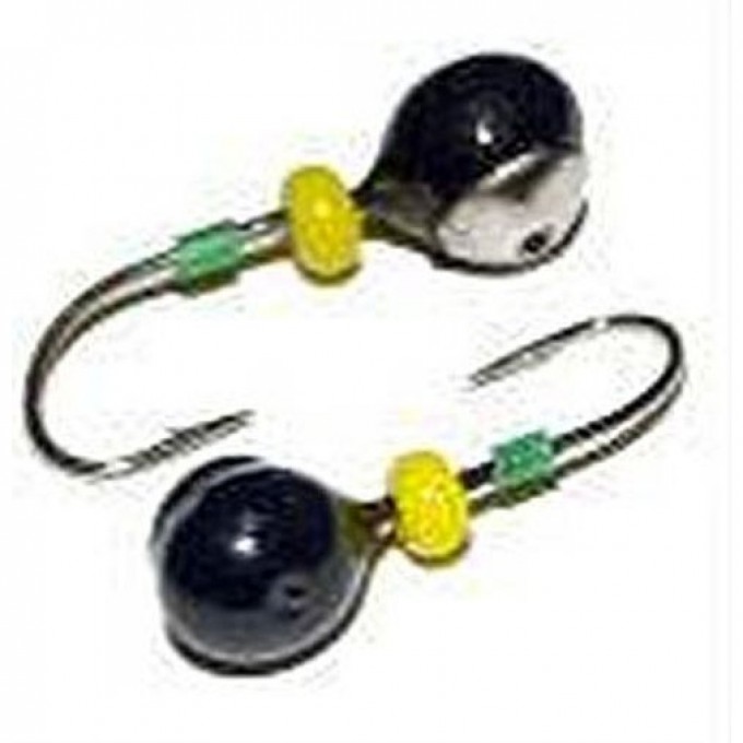 Мормышка вольфрамовая LUCKY JOHN ШАР с отверстием, коронкой и бисером 50мм, цвет n LJ03050-102