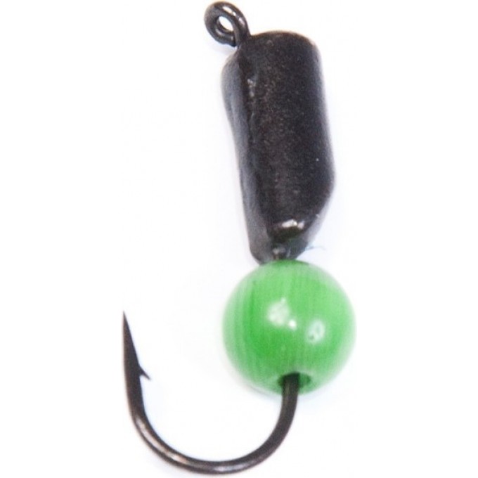 Мормышка вольфрамовая LUCKY JOHN СТОЛБИК с петелькой и бисером голубой Кошачий Глаз 60мм, 020/11 LJ35060-11