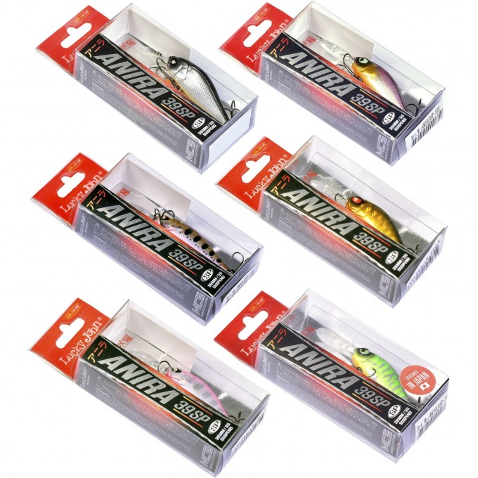 Набор воблеров LUCKY JOHN PRO SERIES ANIRA LBSP 03.90/017SET 6шт. LJVP-017SET