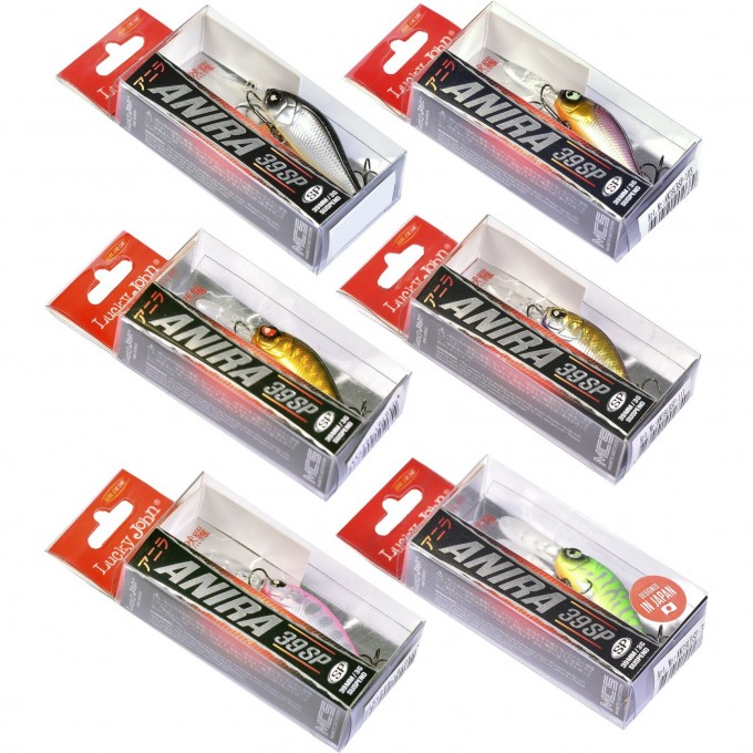 Набор воблеров LUCKY JOHN PRO SERIES ANIRA LBSP 03.90/019SET 6шт. LJVP-019SET