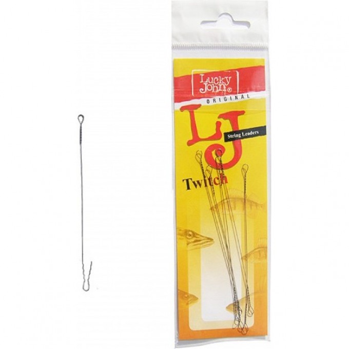 Поводки "Струна" LUCKY JOHN STRING TWITCH 15Кг 07См 5Шт. 7218-070