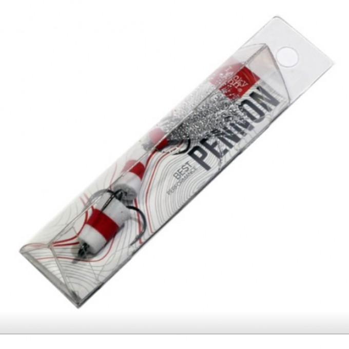 Приманка джиговая LUCKY JOHN PENNON 12 см, цвет Бел./крас./бел. в блистере FB3001681