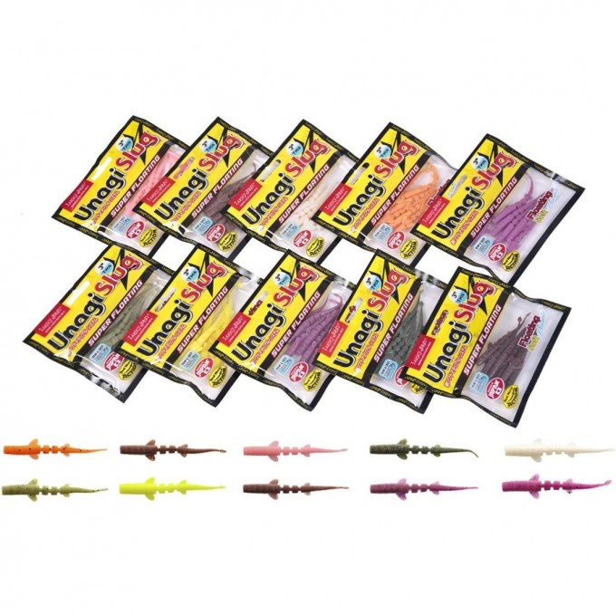 Слаги съедобные плавающие LUCKY JOHN PRO SERIES UNAGI SLUG 2.5in (6,35 см)/01SET 10шт. набор 140304-01SET