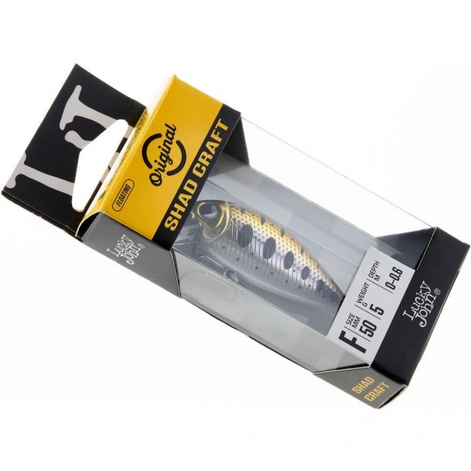 Воблер плавающий LUCKY JOHN ORIGINAL SHAD CRAFT 5 см, цвет a029 LJO1105F-A029