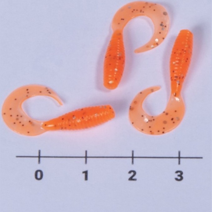 Твистеры съедобные искусственные LUCKY JOHN Pro Series Mircro Grub 1,0In (02,50)/036 15Шт. 140159-036